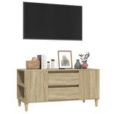 TV Cabinet Sonoma Oak 102x44.5x50 cm Engineered Wood - Top-Down View