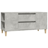 TV Cabinet Concrete Grey 102x44.5x50 cm Engineered Wood - Front View