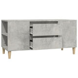TV Cabinet Concrete Grey 102x44.5x50 cm Engineered Wood - Rear View