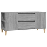 TV Cabinet Grey Sonoma 102x44.5x50 cm Engineered Wood - Front View