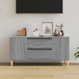 TV Cabinet Grey Sonoma 102x44.5x50 cm Engineered Wood - Side View