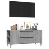 TV Cabinet Grey Sonoma 102x44.5x50 cm Engineered Wood - Top-Down View
