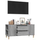 TV Cabinet Grey Sonoma 102x44.5x50 cm Engineered Wood - 45-Degree Angle