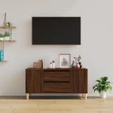 TV Cabinet Brown Oak 102x44.5x50 cm Engineered Wood - Side View