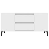 TV Cabinet White 102x44.5x50 cm Engineered Wood