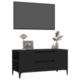 TV Cabinet Black 102x44.5x50 cm Engineered Wood - Top-Down View