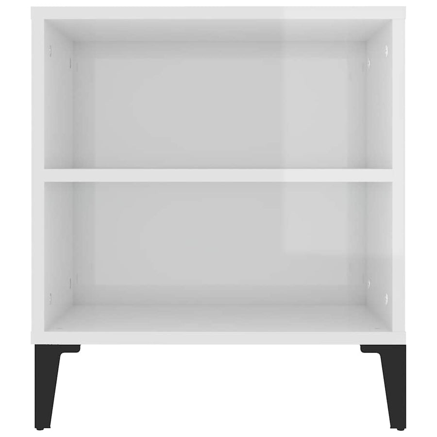 TV Cabinet High Gloss White 102x44.5x50 cm Engineered Wood