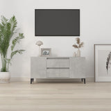 TV Cabinet Concrete Grey 102x44.5x50 cm Engineered Wood - Side View