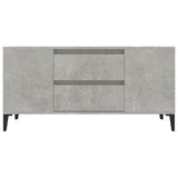 TV Cabinet Concrete Grey 102x44.5x50 cm Engineered Wood - Rear View