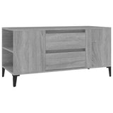 TV Cabinet Grey Sonoma 102x44.5x50 cm Engineered Wood - Front View