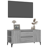 TV Cabinet Grey Sonoma 102x44.5x50 cm Engineered Wood - Top-Down View