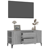 TV Cabinet Grey Sonoma 102x44.5x50 cm Engineered Wood - 45-Degree Angle