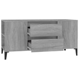 TV Cabinet Grey Sonoma 102x44.5x50 cm Engineered Wood - Close-Up Angle