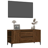 TV Cabinet Brown Oak 102x44.5x50 cm Engineered Wood - Top-Down View