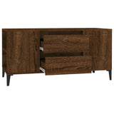 TV Cabinet Brown Oak 102x44.5x50 cm Engineered Wood - Close-Up Angle