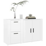 Sideboard High Gloss White 100x33x59.5 cm Engineered Wood - Top-Down View