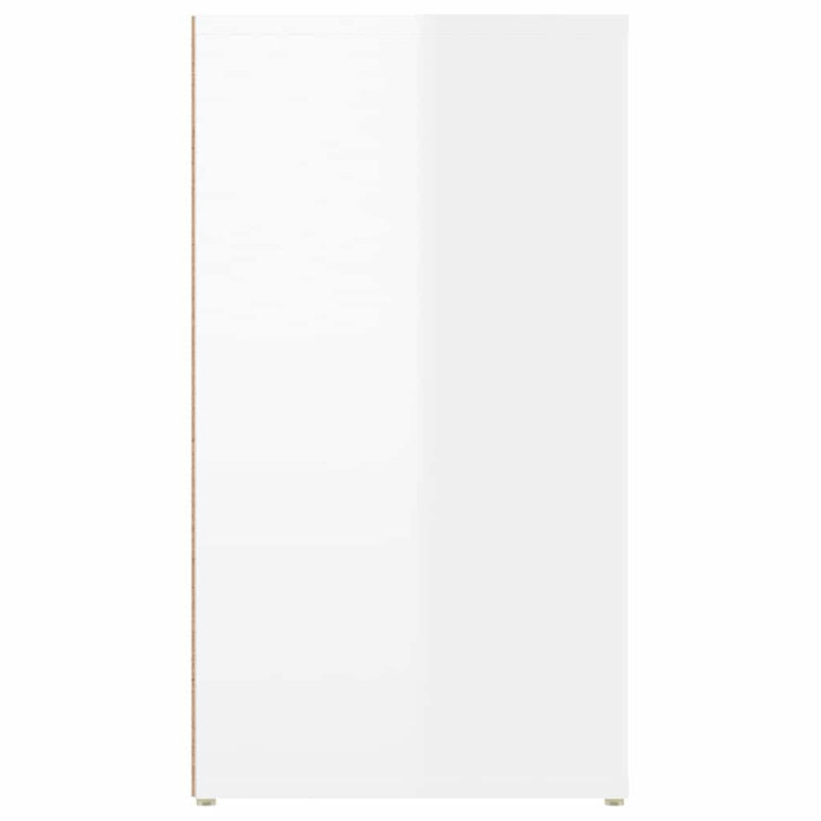 Sideboard High Gloss White 100x33x59.5 cm Engineered Wood