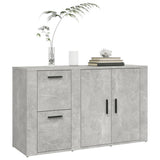 Sideboard Concrete Grey 100x33x59.5 cm Engineered Wood - Top-Down View