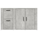 Sideboard Concrete Grey 100x33x59.5 cm Engineered Wood - Rear View