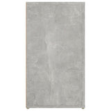 Sideboard Concrete Grey 100x33x59.5 cm Engineered Wood - Close-Up Angle