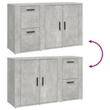 Sideboard Concrete Grey 100x33x59.5 cm Engineered Wood - Extra Image