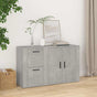 Sideboard Concrete Grey 100x33x59.5 cm Engineered Wood