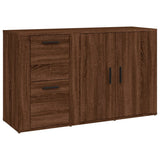 Sideboard Brown Oak 100x33x59.5 cm Engineered Wood - Front View