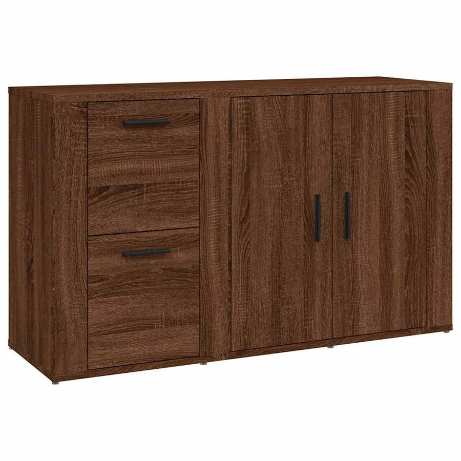 Sideboard Brown Oak 100x33x59.5 cm Engineered Wood