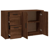 Sideboard Brown Oak 100x33x59.5 cm Engineered Wood - Low Angle
