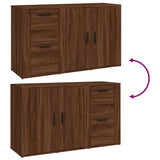 Sideboard Brown Oak 100x33x59.5 cm Engineered Wood