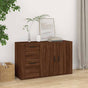 Sideboard Brown Oak 100x33x59.5 cm Engineered Wood