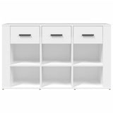 Sideboard White 100x30x59.5 cm Engineered Wood - Rear View