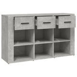 Sideboard Concrete Grey 100x30x59.5 cm Engineered Wood - Low Angle