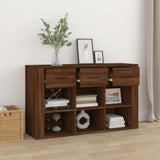 Sideboard Brown Oak 100x30x59.5 cm Engineered Wood - Side View