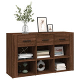 Sideboard Brown Oak 100x30x59.5 cm Engineered Wood - Top-Down View
