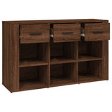 Sideboard Brown Oak 100x30x59.5 cm Engineered Wood - Low Angle