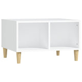 Coffee Table White 60x50x36.5 cm Engineered Wood - Front View