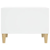 Coffee Table White 60x50x36.5 cm Engineered Wood - Rear View