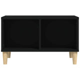 Coffee Table Black 60x50x36.5 cm Engineered Wood - 45-Degree Angle
