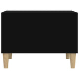 Coffee Table Black 60x50x36.5 cm Engineered Wood - Rear View