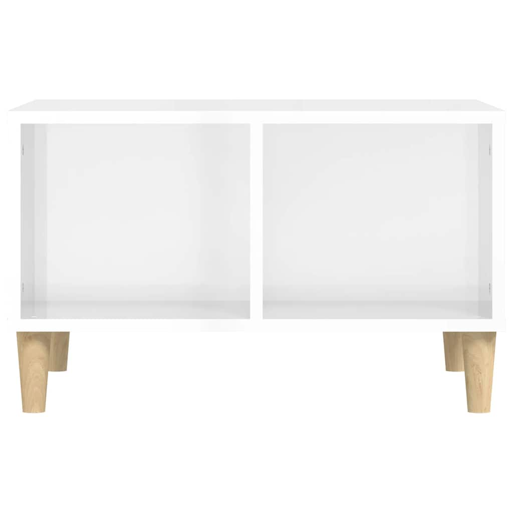 Coffee Table High Gloss White 60x50x36.5 cm Engineered Wood