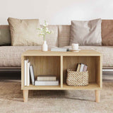 Coffee Table Sonoma Oak 60x50x36.5 cm Engineered Wood - Side View