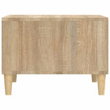 Coffee Table Sonoma Oak 60x50x36.5 cm Engineered Wood - Rear View