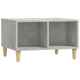 Coffee Table Concrete Grey 60x50x36.5 cm Engineered Wood - Front View