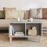 Coffee Table Concrete Grey 60x50x36.5 cm Engineered Wood - Side View