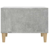 Coffee Table Concrete Grey 60x50x36.5 cm Engineered Wood - Rear View