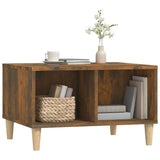 Coffee Table Smoked Oak 60x50x36.5 cm Engineered Wood