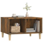 Coffee Table Smoked Oak 60x50x36.5 cm Engineered Wood