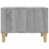 Coffee Table Grey Sonoma 60x50x36.5 cm Engineered Wood - Rear View