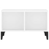 Coffee Table White 60x50x36.5 cm Engineered Wood - 45-Degree Angle